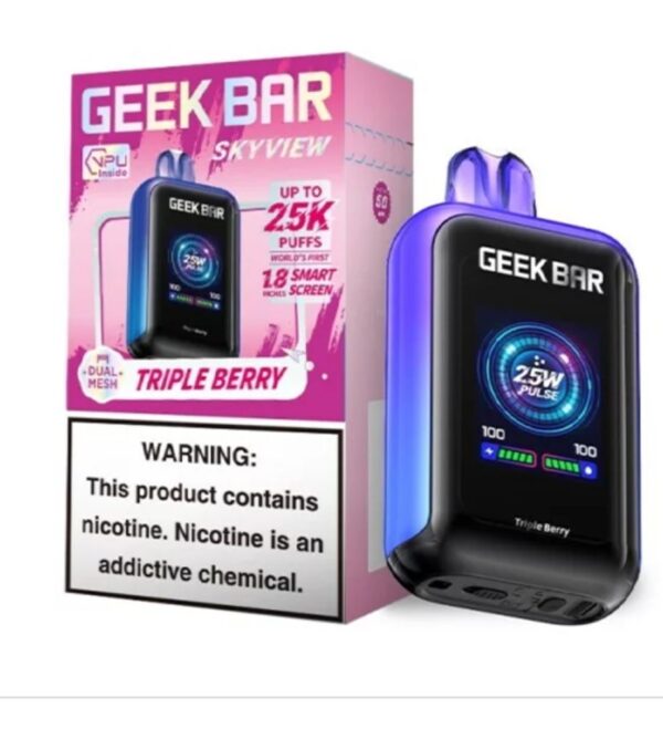 Triple Berry Geek Bar SkyView 25K Puffs Disposable Vape