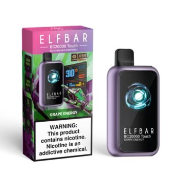 ELF BAR BC20000 TOUCH – Grape Energy 5% Rechargeable Disposable Vape