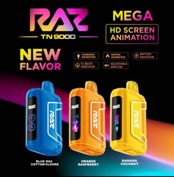 RAZ TN9000 Disposable Vape – 9000 Puffs of Premium Flavor