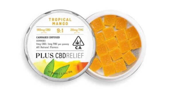 CBD Relief Tropical Mango 9:1 Gummies